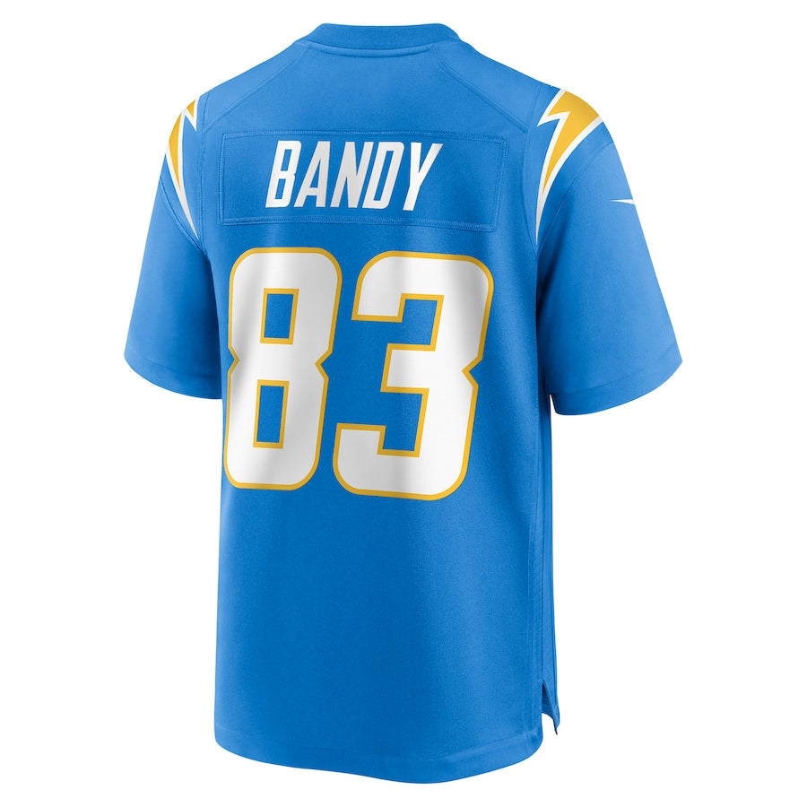 LA.Chargers #83 Michael Bandy Powder Blue Player Game Jersey Stitched American Football Jerseys - Main View