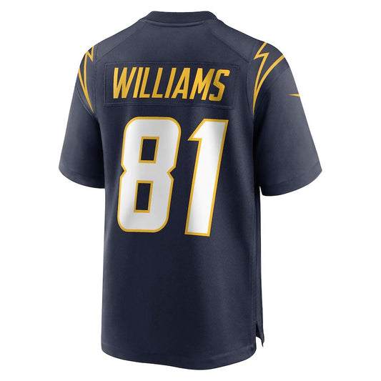 LA.Chargers #81 Mike Williams Navy Alternate Team Game Jersey Stitched American Football Jerseys - Main View