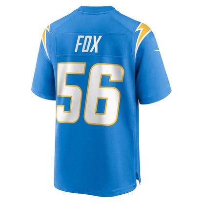 LA.Chargers #56 Morgan Fox Powder Blue Player Game Jersey Stitched American Football Jerseys - Main View