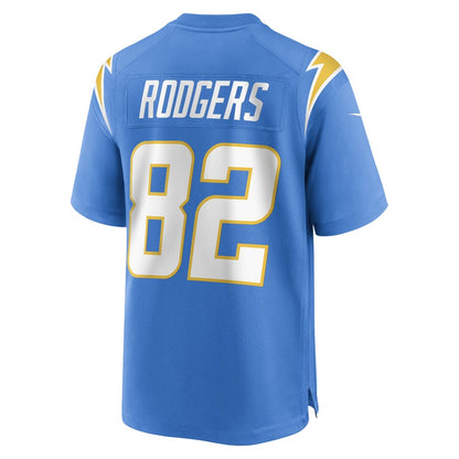 LA.Chargers #82 Richard Rodgers Powder Blue Game Player Jersey Stitched American Football Jerseys - Main View