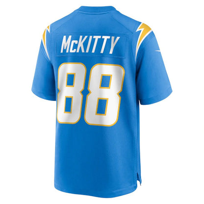 LA.Chargers #88 Tre McKitty Powder Blue Game Jersey Stitched American Football Jerseys - Main View
