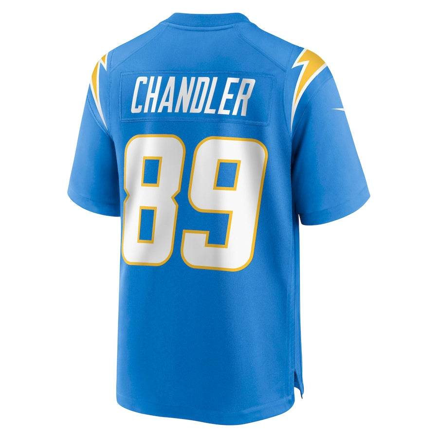 LA.Chargers #89 Wes Chandler Powder Blue Retired Player Jersey Stitched American Football Jerseys - Main View