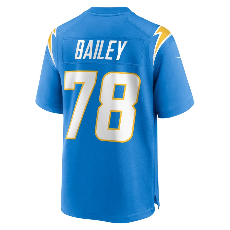 LA.Chargers #78 Zack Bailey Powder Blue Player Game Jersey Stitched American Football Jerseys - Main View