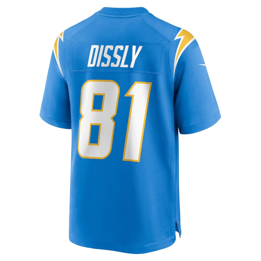 LA.Chargers #81 Will Dissly Game Jersey - Powder Blue American Football Jerseys - Main View