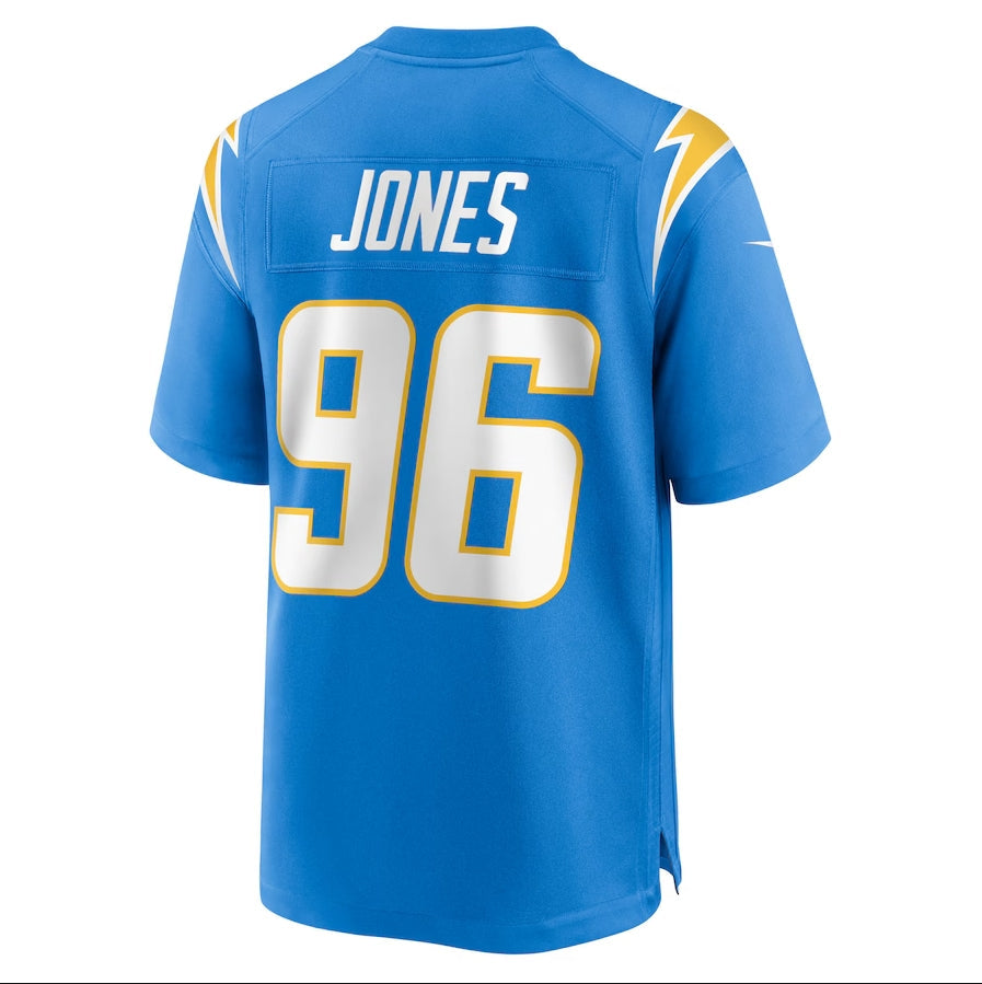 LA.Chargers #96 Naquan Jones Powder Blue Team Game Stitched American Football Jerseys - Main View