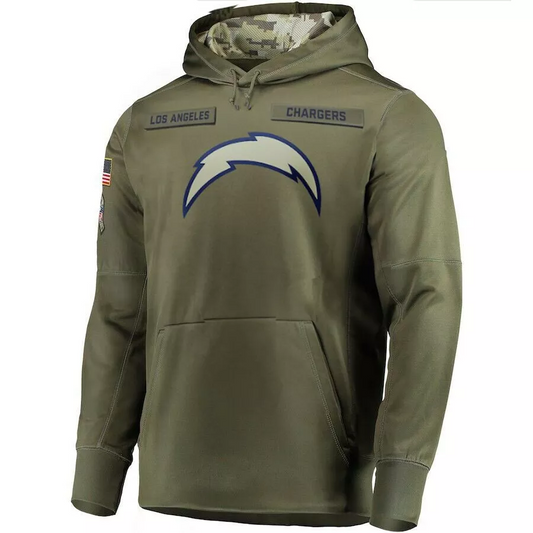LA.Chargers 2024 Salute To Service Club Pullover Hoodie Cheap sale Birthday and Christmas gifts Stitched American Football Jerseys - Main View
