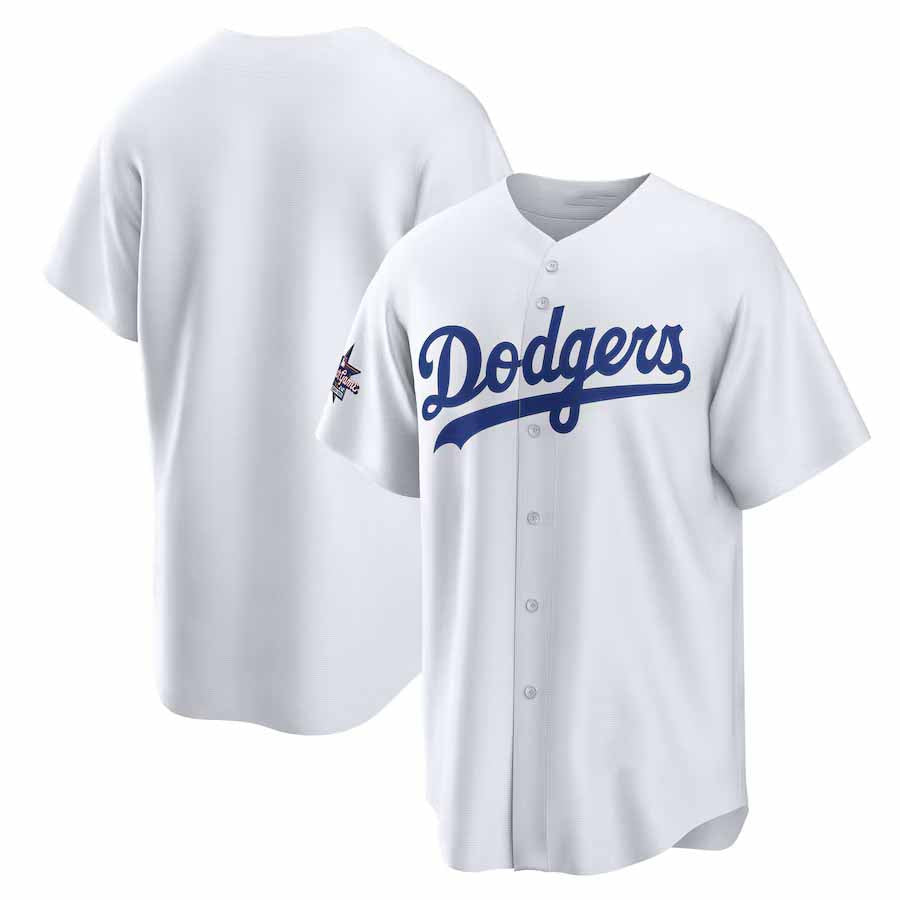 Los Angeles Dodgers 2025 All-Star Game Home Replica Jersey - White Stitched Baseball Jersey - Main View