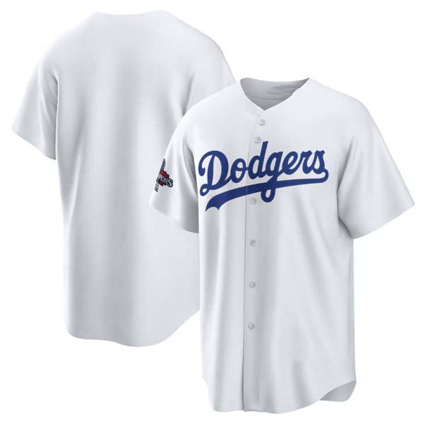 Los Angeles Dodgers Blank White 2024 World Series Champions Home Stitched Baseball Jersey - Main View