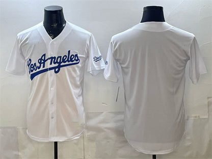 Los Angeles Dodgers Blank White Alternate Stadium Stitched Baseball Jersey - Main View