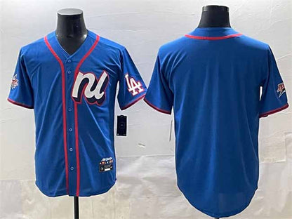 Los Angeles Dodgers National League Blank Blue 2025 All-Star Edition Limited Stitched Baseball Jersey - Main View