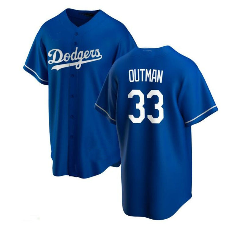 Los Angeles Dodgers #33 James Outman Royal Alternate Replica Custom Jersey Baseball Jerseys - Main View