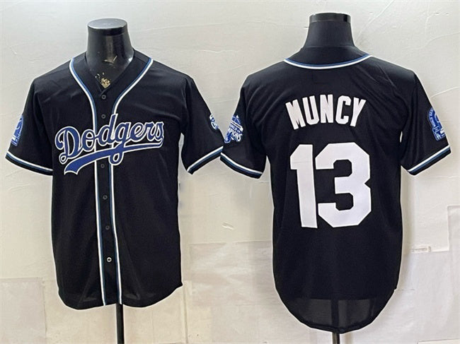 Los Angeles Dodgers #13 Max Muncy B2B Champs 2026 Black Out Style Vapor Limited Stitched Jersey - Main View