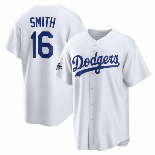 Los Angeles Dodgers #16 Will Smith 2025 All-Star Game Home Replica Player Jersey - White Stitched Baseball Jersey - Main View
