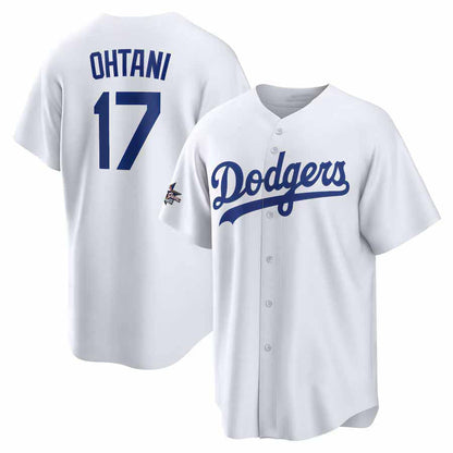 Los Angeles Dodgers #17 Shohei Ohtani 2025 All-Star Game Home Replica Player Jersey - White Baseball Jersey - Main View