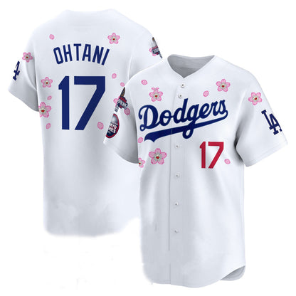 Los Angeles Dodgers #17 Shohei Ohtani 2025 World Series Champions Patch Vapor Premier Limited Jersey - Stitched Baseball Jersey - Main View