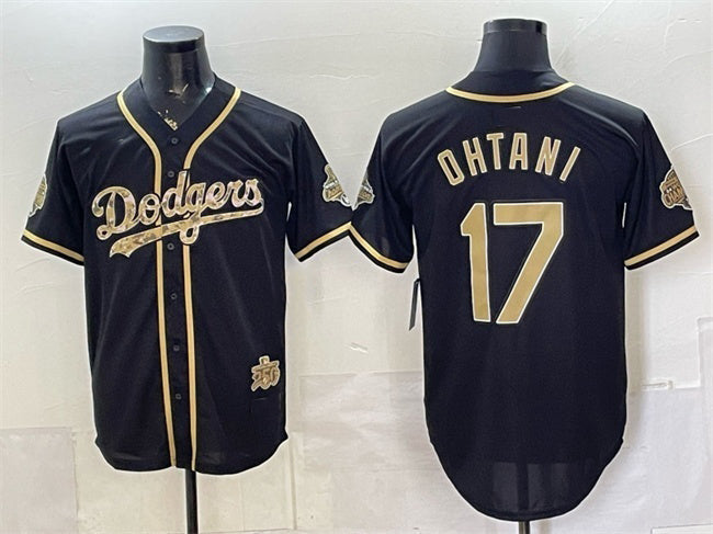 Los Angeles Dodgers #17 Shohei Ohtani Black 2026 Armed Forces Day Stitched Jersey - Main View