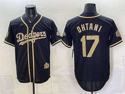 Los Angeles Dodgers #17 Shohei Ohtani Black 2026 Armed Forces Day Stitched Jersey - Main View