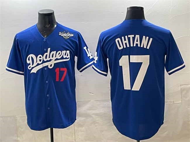 Los Angeles Dodgers #17 Shohei Ohtani Royal 2025 World Series Limited Stitched Baseball Jersey - Main View