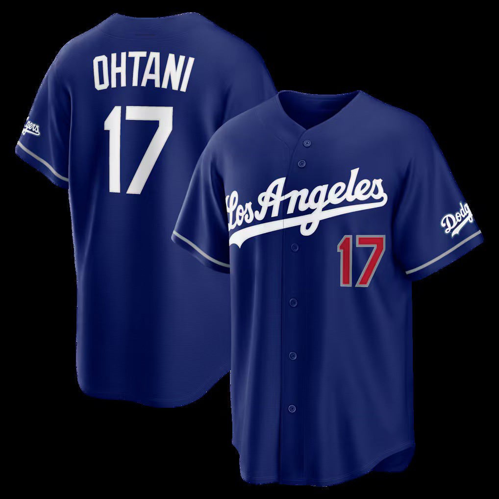Los Angeles Dodgers #17 Shohei Ohtani Royal Alternate Stadium Stitched Baseball Jersey - Main View