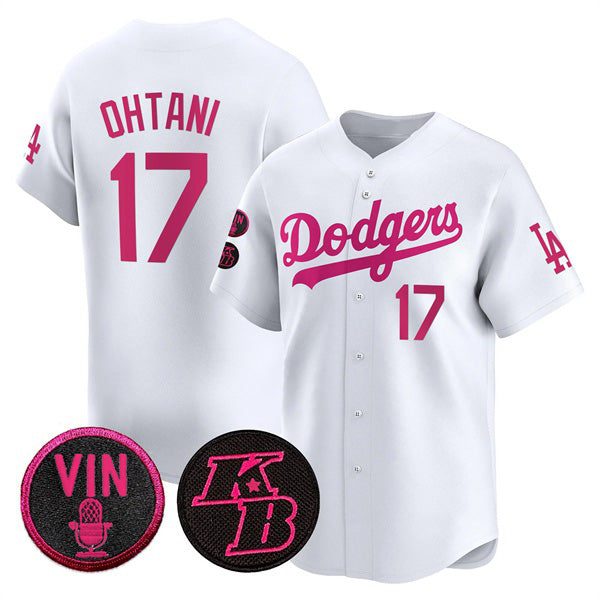 Los Angeles Dodgers #17 Shohei Ohtani White 2026 Mother¡¯s Day Vapor Premier Limited Stitched Baseball Jersey - Main View
