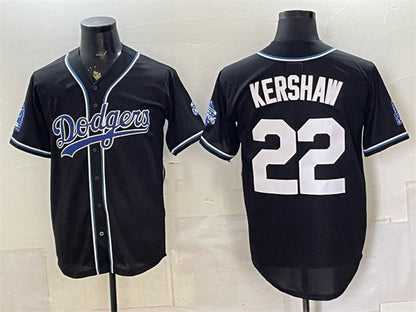 Los Angeles Dodgers #22 Clayton Kershaw B2B Champs 2026 Black Out Style Vapor Limited Stitched Jersey - Main View