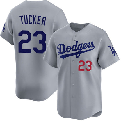Los Angeles Dodgers #23 Kyle Tucker Gray 2026 Limited Stitched Baseball Jersey - Main View