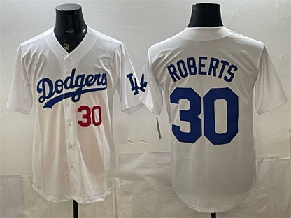 Los Angeles Dodgers #30 Dave Roberts White 2026 Home Limited Stitched Jersey - Main View