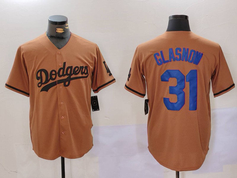 Los Angeles Dodgers #31 Tyler Glasnow Olive Cool Base Limited Stitched Baseball Jerseys - Main View
