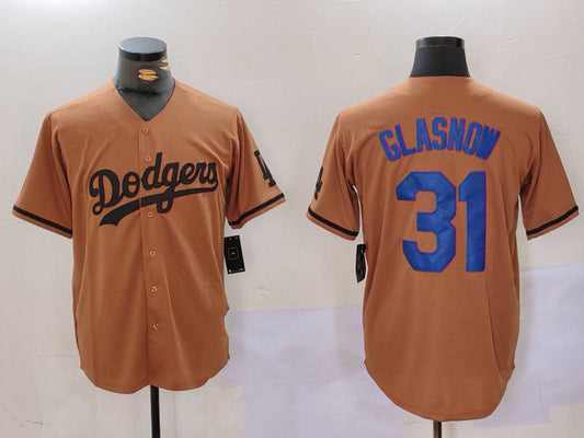 Los Angeles Dodgers #31 Tyler Glasnow Olive Cool Base Limited Stitched Baseball Jerseys - Main View