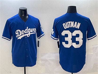 Los Angeles Dodgers #33 James Outman Royal Cool Base Stitched Baseball Jersey - Main View