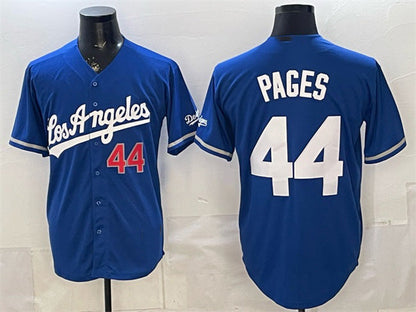 Los Angeles Dodgers #44 Andy Pages Royal Alternate Stadium Stitched Baseball Jersey - Main View