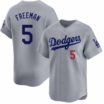 Los Angeles Dodgers #5 Freddie Freeman Gray 2025 Limited Stitched Baseball Jersey - Main View