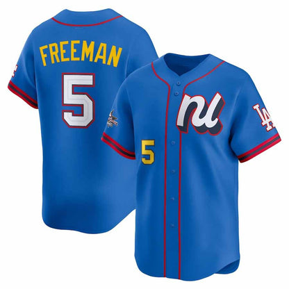 Los Angeles Dodgers #5 Freddie Freeman National League 2025 All-Star Edition Limited Player Jersey - Blue Baseball Jersey - Main View