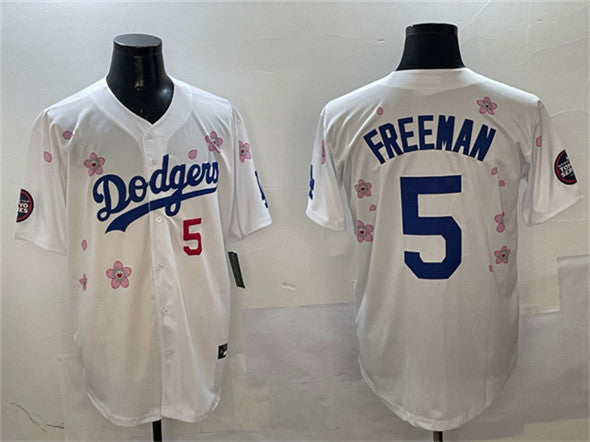 Los Angeles Dodgers #5 Freddie Freeman White 2025 Tokyo Series Limited Stitched Baseball Jersey - Main View