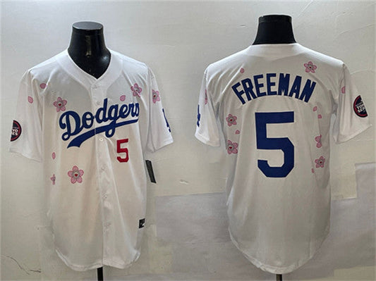 Los Angeles Dodgers #5 Freddie Freeman White 2025 Tokyo Series Limited Stitched Baseball Jersey - Main View