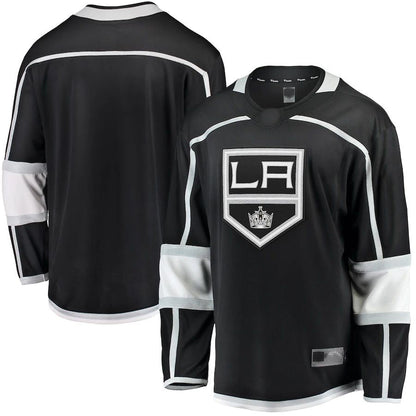 LA.Kings Fanatics Branded 2020-21 Home Breakaway Jersey Black Stitched American Hockey Jerseys - Main View