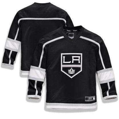 LA.Kings Fanatics Branded Home Replica Blank Jersey Black Stitched American Hockey Jerseys - Main View