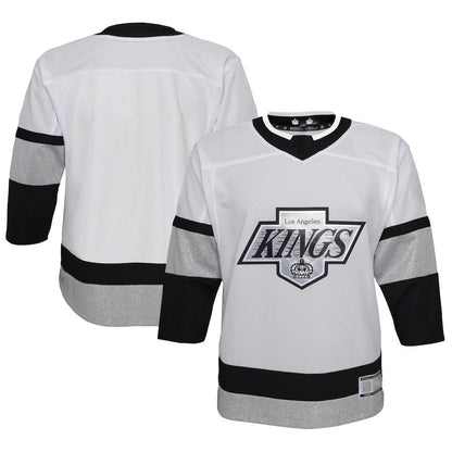LA.Kings 2021-22 Alternate Premier Jersey White Stitched American Hockey Jerseys - Main View