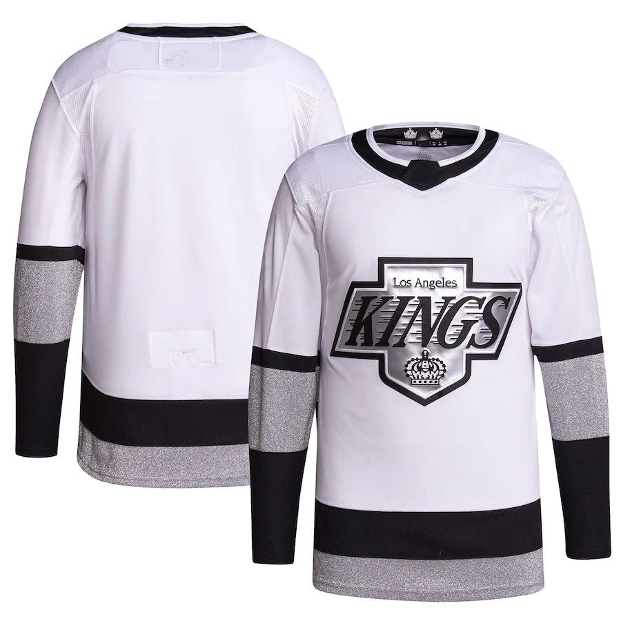 LA.Kings 2021-22 Alternate Primegreen Authentic Pro Jersey  White Stitched American Hockey Jerseys - Main View