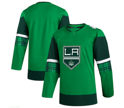 LA.Kings 2023 St. Patrick's Day Primegreen Authentic Jersey - Kelly Green Stitched American Hockey Jerseys - Main View