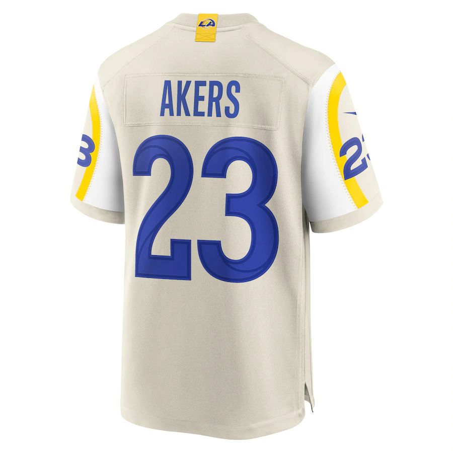 LA.Rams #23 Cam Akers Bone Game Jersey Stitched American Football Jerseys - Main View