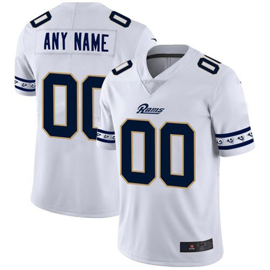 Custom LA.Rams White Team Logo Vapor Limited Jersey American Stitched Jersey Football Jerseys - Main View