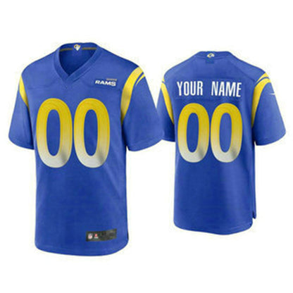 Custom LA.Rams Royal Limited Jersey American Stitched Jersey Football Jerseys - Main View