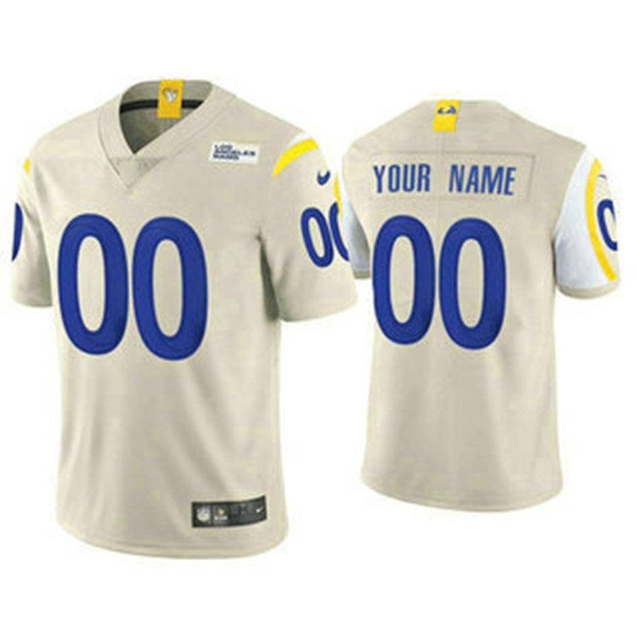 Custom LA.Rams Vapor Bone Limited Jersey American Stitched Jersey Football Jerseys - Main View