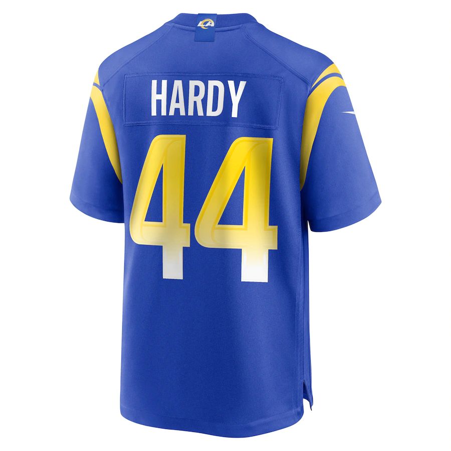 LA.Rams #44 Daniel Hardy Royal Game Player Jersey Stitched American Football Jerseys - Main View