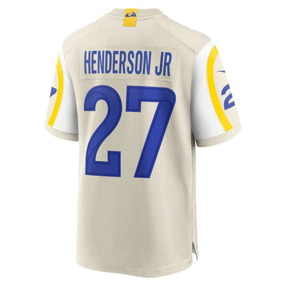 LA.Rams #27 Darrell Henderson Jr. Bone Player Game Jersey Stitched American Football Jerseys - Main View