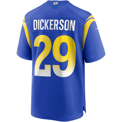 LA.Rams #29 Eric Dickerson Royal Game Retired Player Jersey Stitched American Football Jerseys - Main View