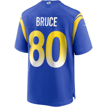 LA.Rams #80 Isaac Bruce Royal Game Retired Player Jersey Stitched American Football Jerseys - Main View