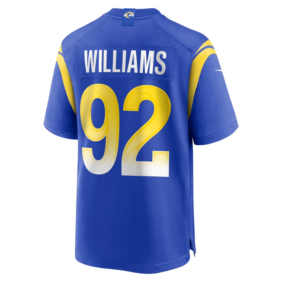 LA.Rams #92 Jonah Williams Royal Game Player Jersey Stitched American Football Jerseys - Main View