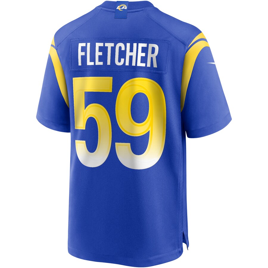 LA.Rams #59 London Fletcher Royal Game Retired Player Jersey Stitched American Football Jerseys - Main View